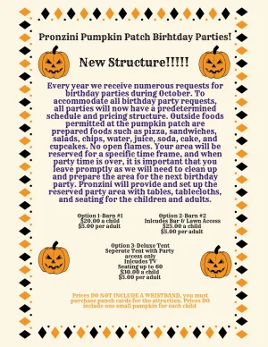 Pumpkin Patch Birthday Parties